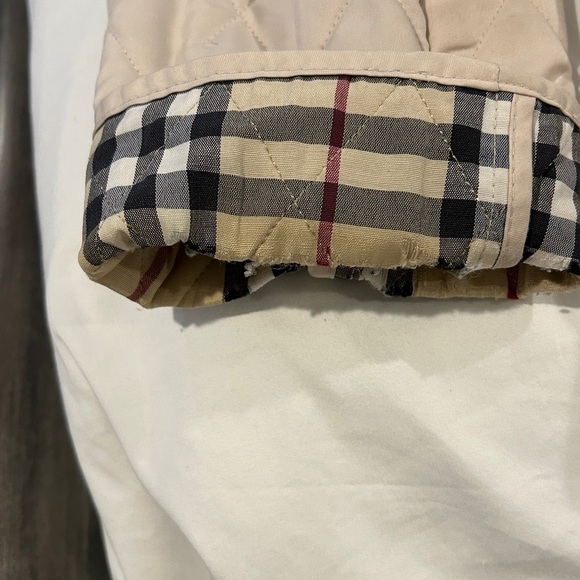 Burberry Barn Jacket/Coat Off White With Novacheck Lining/Cuffs Size S - Picture 16 of 16